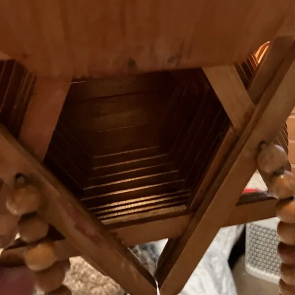 Vintage Hippy Folk Art Handmade Popsicle Stick Purse - Picture 6 of 11